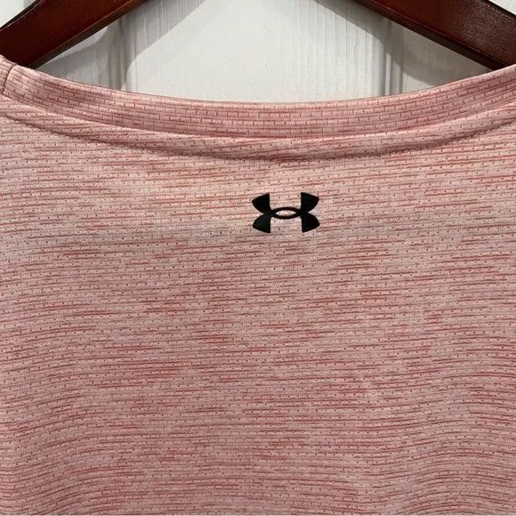 under armour pale pink long sleeve crew neck top size medium - Picture 10 of 13